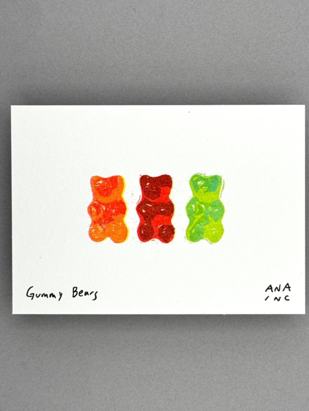 Ana Inciardi Gummy Bears Mini Art Print